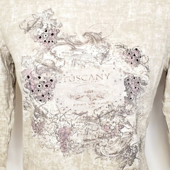 Tops - Nicole Miller 3/4 Sleeve Cotton Top